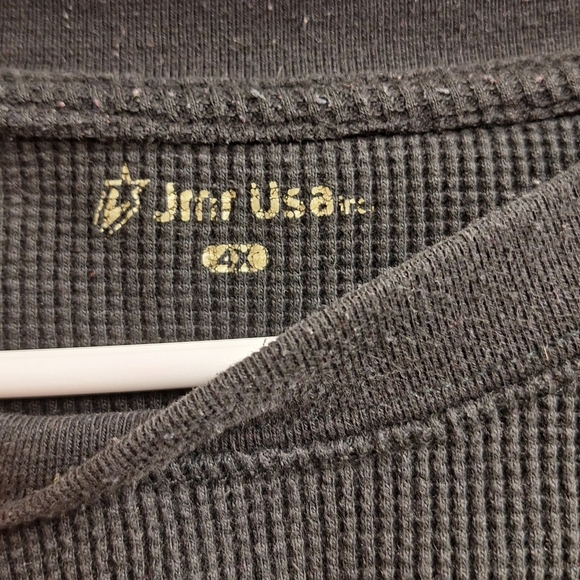 4XL BLACK Thermal Shirt by JMR USA - Picture 3 of 4